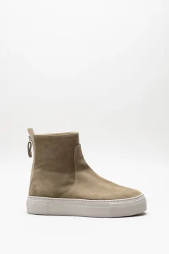 Agl - Beige Enkellaars plat