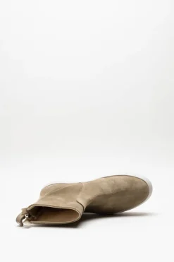 Agl - Beige Enkellaars plat