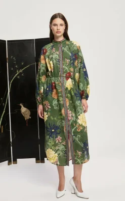 Alemais - Multi groen Jurk