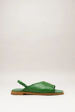 Allan K - Groen Sandaal plat