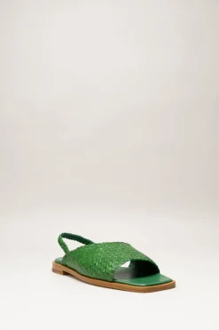 Allan K - Groen Sandaal plat