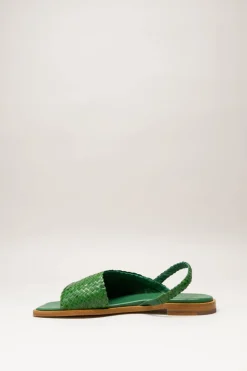 Allan K - Groen Sandaal plat