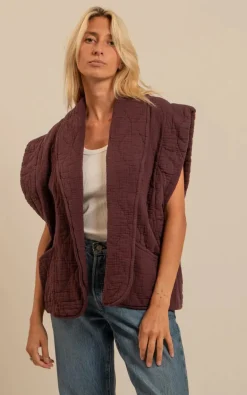 Aokyanos - Bordeaux Vest mouwloos