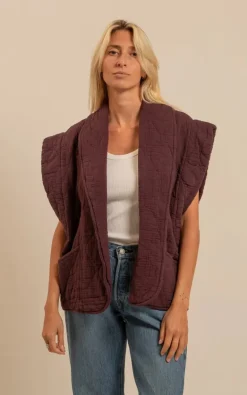 Aokyanos - Bordeaux Vest mouwloos