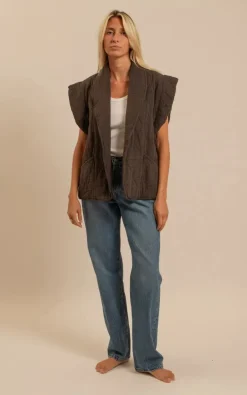 Aokyanos - Bruin Vest mouwloos