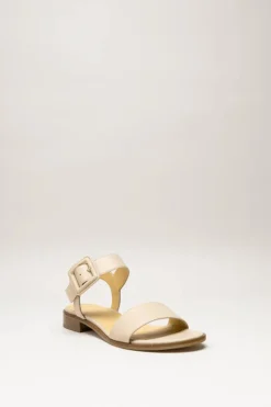 Atelier Content - Beige Sandaal plat
