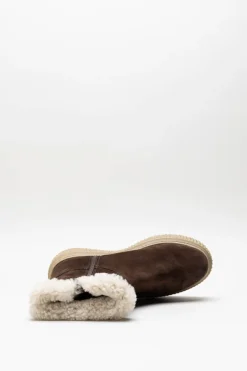 Atelier.04 - Donkerbruin Enkellaars plat