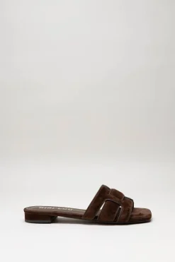 Bibi Lou - Donkerbruin Slipper