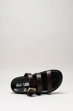 Bibi Lou - Donkerbruin Slipper