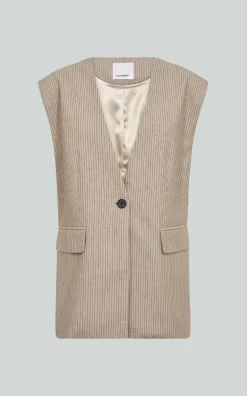 Co-couture - Beige Vest mouwloos