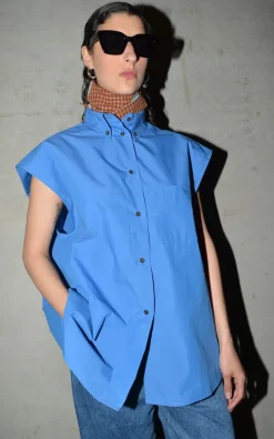 Collectors Club - Blauw Blouse