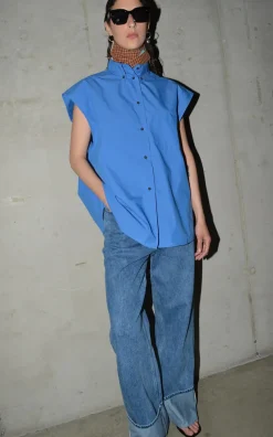 Collectors Club - Blauw Blouse