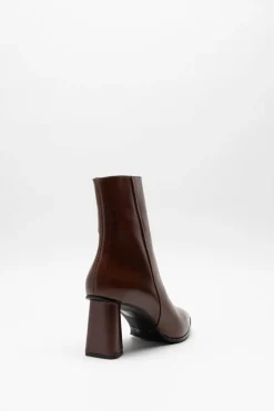 Ctwlk - Cognac Enkellaars hak