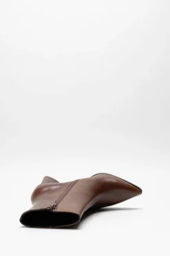 Ctwlk - Cognac Enkellaars hak