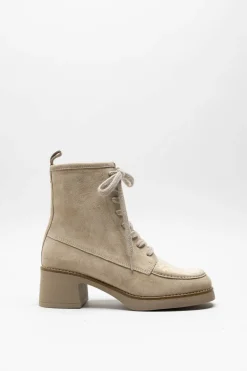 Ctwlk - Lichtbeige Enkellaars hak