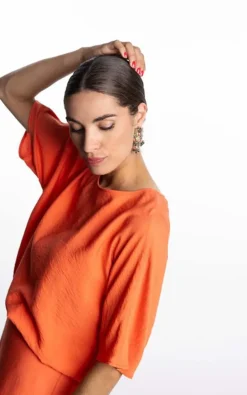 Dame Blanche - Oranje Blouse