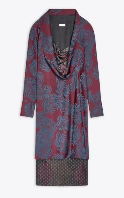 Dries Van Noten - Bordeaux Jurk