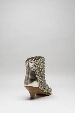 Elena Iachi - Goud Enkellaars hak