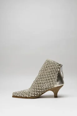 Elena Iachi - Goud Enkellaars hak