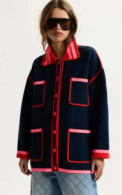 Essentiel Antwerp - Donkerblauw Cardigan