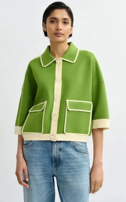 Essentiel Antwerp - Groen Cardigan