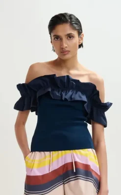 Essentiel Antwerp - Marineblauw T-shirt/top