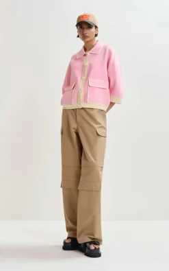Essentiel Antwerp - Roze Cardigan