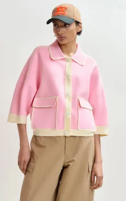 Essentiel Antwerp - Roze Cardigan