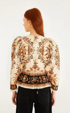 Farm Rio - Beige Blouse