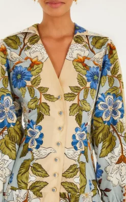 Farm Rio - Beige Jurk