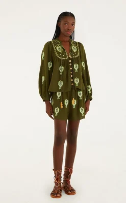 Farm Rio - Olive Short