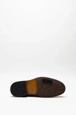 Floris Van Bommel - Aubergine Veterschoen hoog