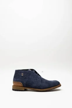 Floris Van Bommel - Donkerblauw Veterschoen hoog