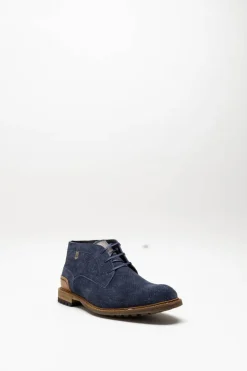 Floris Van Bommel - Donkerblauw Veterschoen hoog