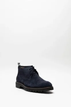 Floris Van Bommel - Donkerblauw Veterschoen hoog