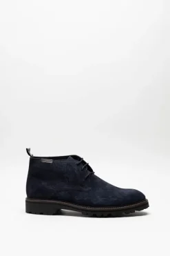 Floris Van Bommel - Donkerblauw Veterschoen hoog