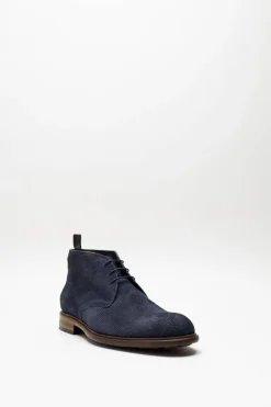 Floris Van Bommel - Donkerblauw Veterschoen hoog