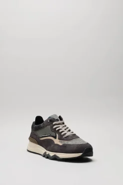 Floris Van Bommel - Donkergrijs Sneaker