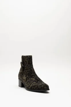 Floris Van Bommel - Kaki Enkellaars hak