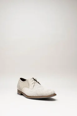 Floris Van Bommel - Lichtbeige Veterschoen