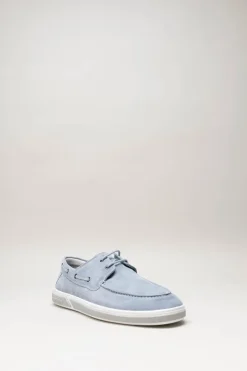 Floris Van Bommel - Lichtblauw Bootschoen