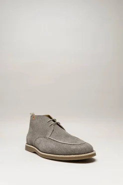 Floris Van Bommel - Taupe Veterschoen hoog