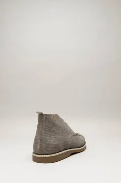 Floris Van Bommel - Taupe Veterschoen hoog
