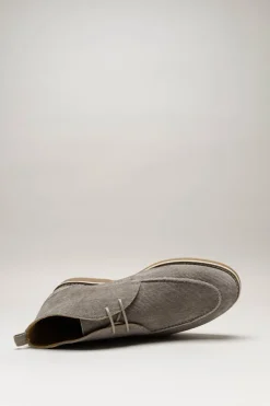 Floris Van Bommel - Taupe Veterschoen hoog