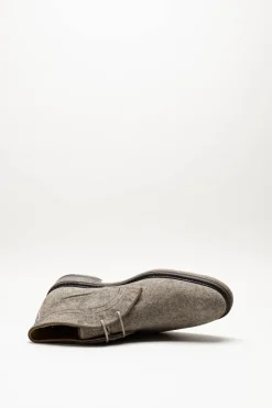 Floris Van Bommel - Taupe Veterschoen hoog