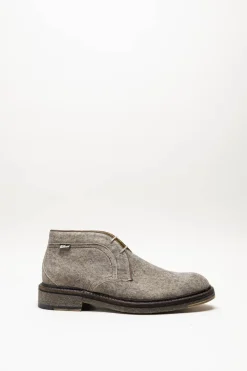 Floris Van Bommel - Taupe Veterschoen hoog