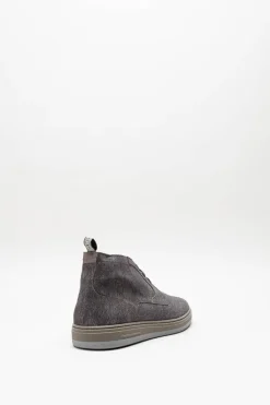 Floris Van Bommel - Taupe Veterschoen hoog