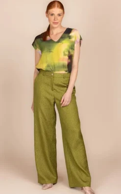 Four Roses - Groen Blouse
