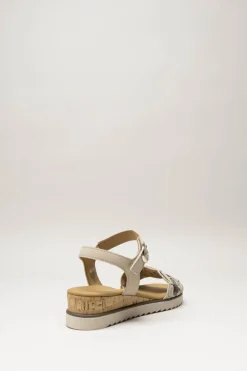 Gabor - Beige Sandaal sleehak