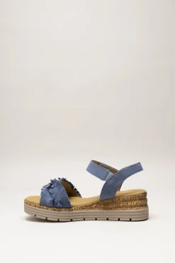 Gabor - Blauw Sandaal sleehak